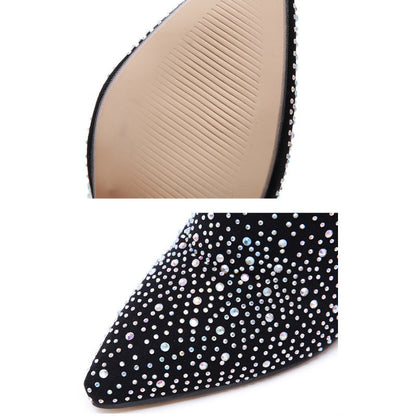 💥Hot Sales - 49% OFF✨Women’s Sparkly Faux Diamonds Over-the-Knee Boots👠