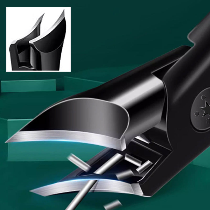 💥Wide Mouth Angled Nail Clippers --🍃Anti-Splash & Heavy Duty✨