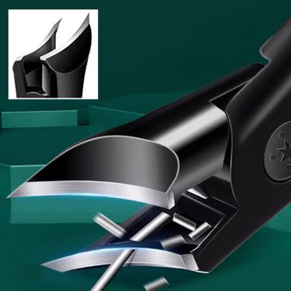 💥Wide Mouth Angled Nail Clippers --🍃Anti-Splash & Heavy Duty✨