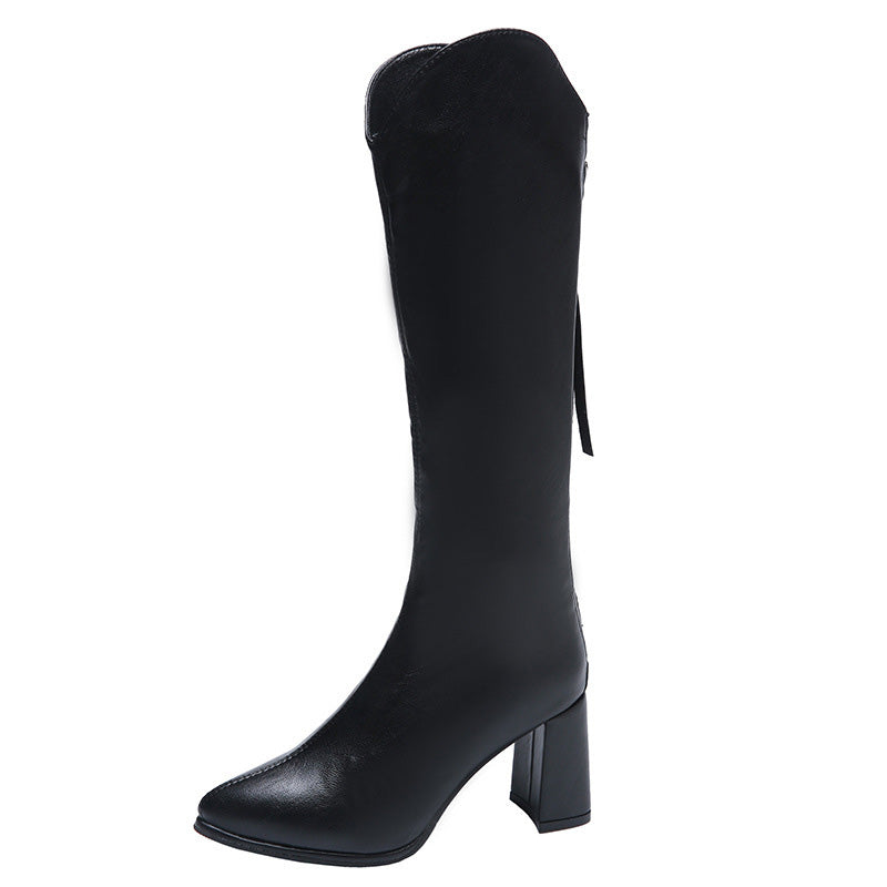 💥Hot Sale🍂Women's Elegant Chunky Heel Pointed Toe Boots