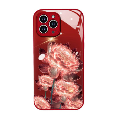 💮Shockproof Epiphyllum Slim Liquid Glass Phone Case💕