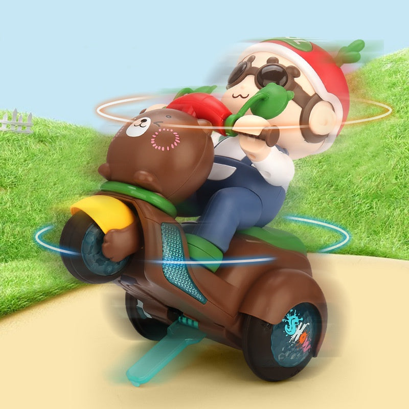 💥Musical Stunt Tricycle Toy with Led Lights