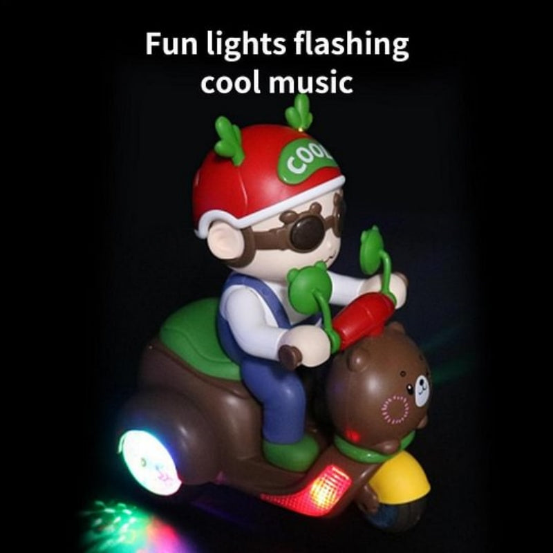 💥Musical Stunt Tricycle Toy with Led Lights