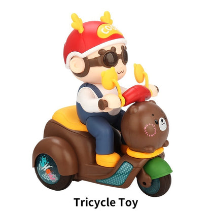 💥Musical Stunt Tricycle Toy with Led Lights