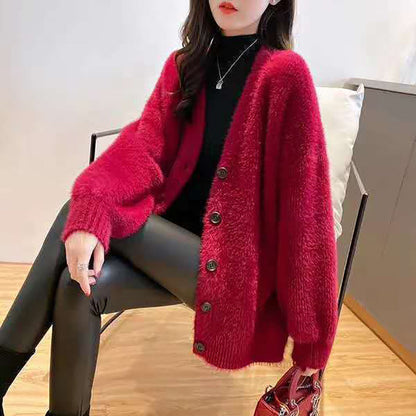 🍂Women’s Cozy Fluffy Knit Cardigan💕