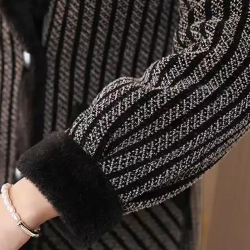 💥Winter Specials❄️ Women's Double Breasted Overcoat with Plush Lining