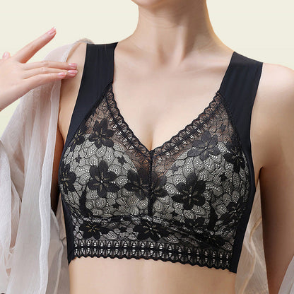💕Women’s Breathable Soft Wire-Free Seamless Push-Up Lace Bra✨