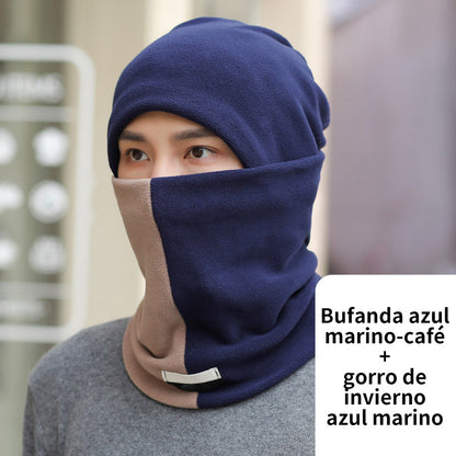 Warm Lined Winter Hat & Neck Warmer