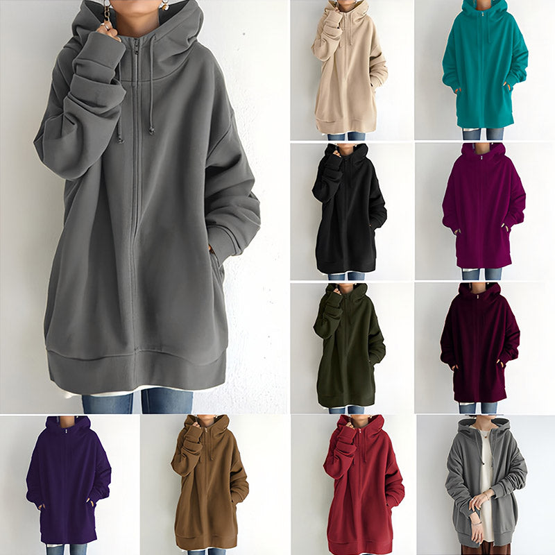 💥Women's Winter Zipper Hooded Sweater