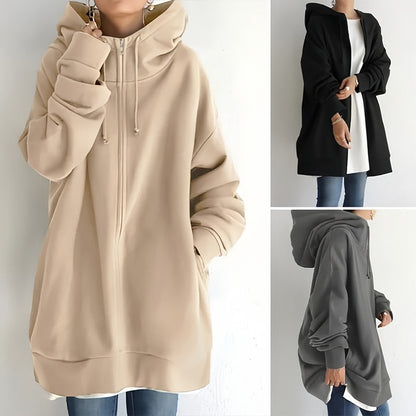 💥Women's Winter Zipper Hooded Sweater