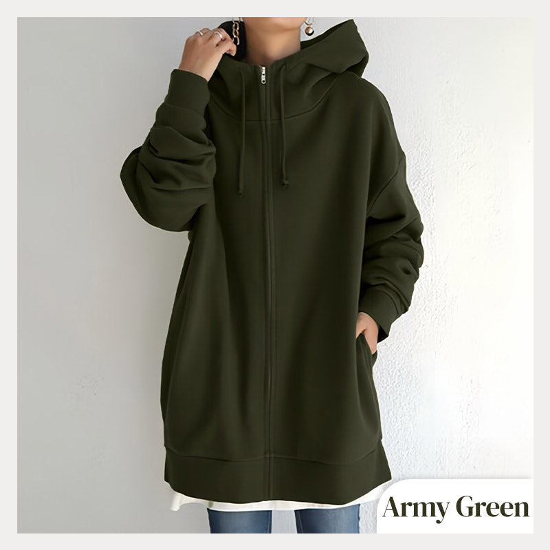 💥Women's Winter Zipper Hooded Sweater