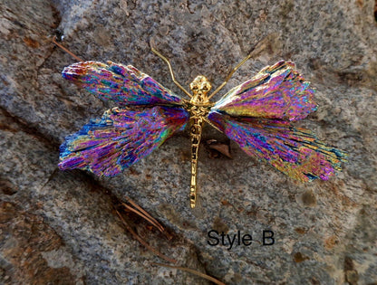 💥🦋AURA TOURMALINE KYANITE DRAGONFLY✨