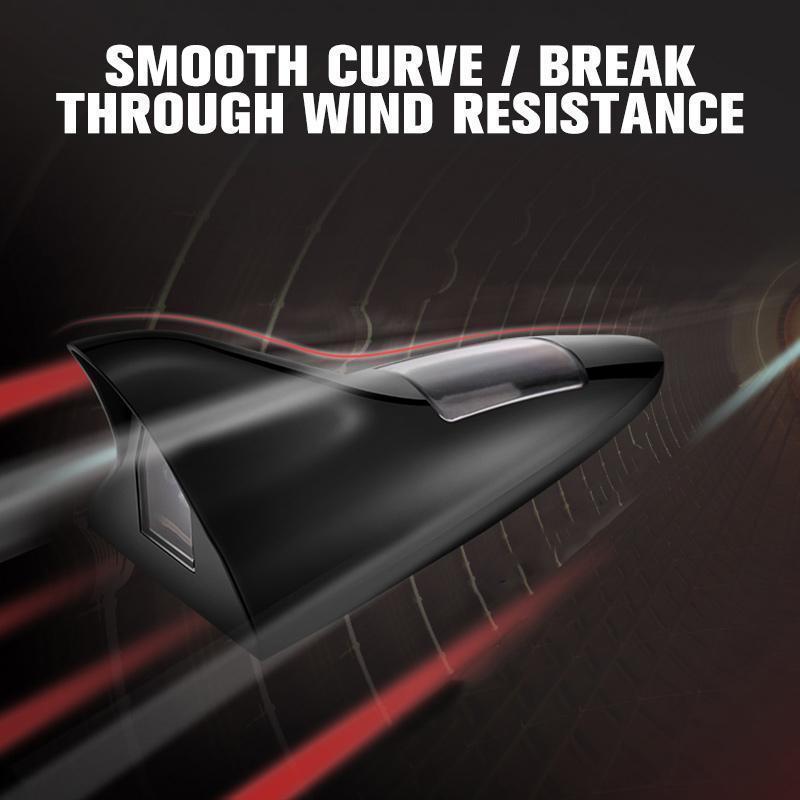 🔥HOT SALE 49% OFF🔥Solar Power Car Shark Fin Roof Antenna LED Flash Light