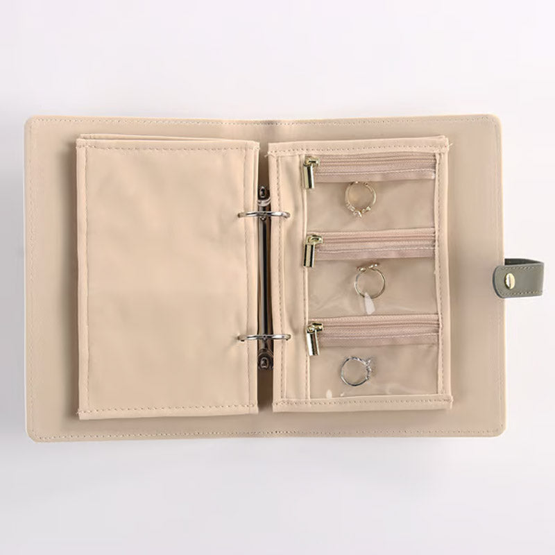 🌿Elegant Portable Checkered Jewelry Storage Bag✨