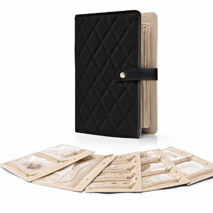 🌿Elegant Portable Checkered Jewelry Storage Bag✨