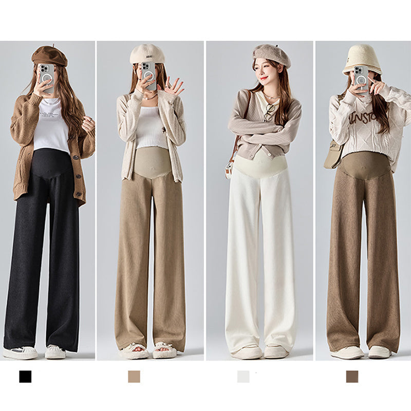 💥Hot Sale🍃Pregnancy Belly Support Wide-Leg Pants