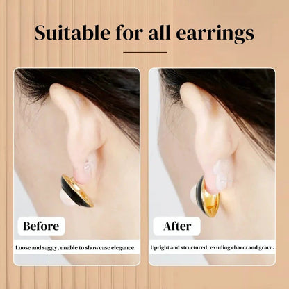 💥Clear silicone earring backs with strong support✨