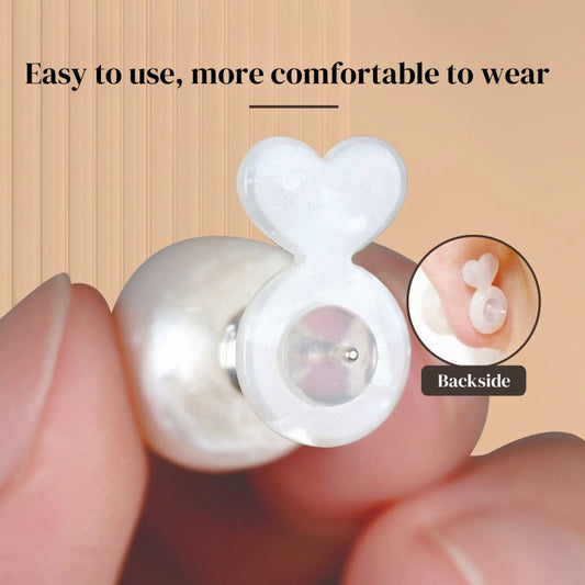 💥Clear silicone earring backs with strong support✨