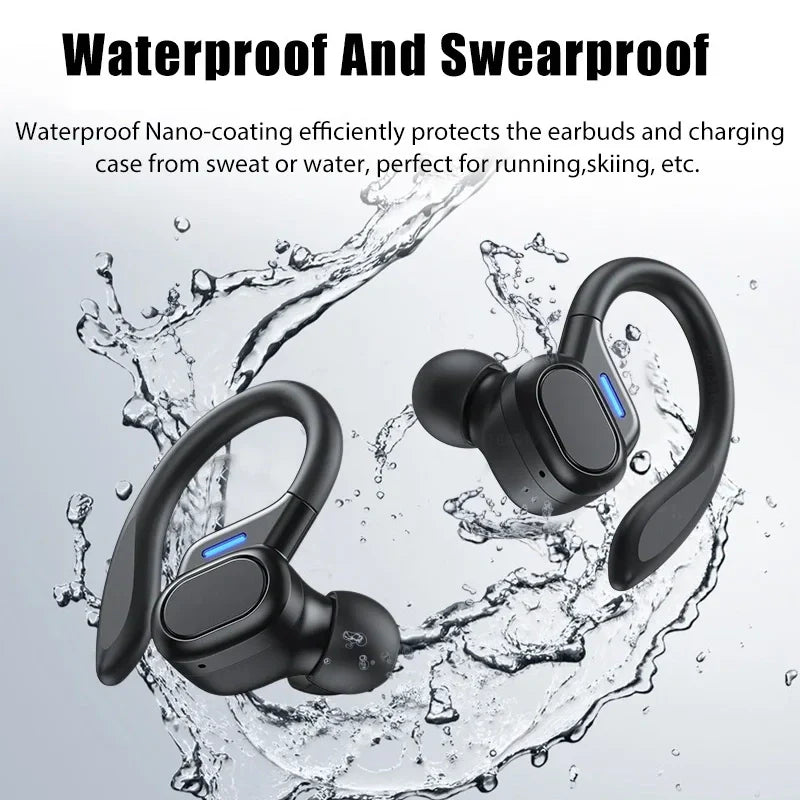 💥Hot Sale🔥Ear Hook Wireless Bluetooth Headphones with LED Display