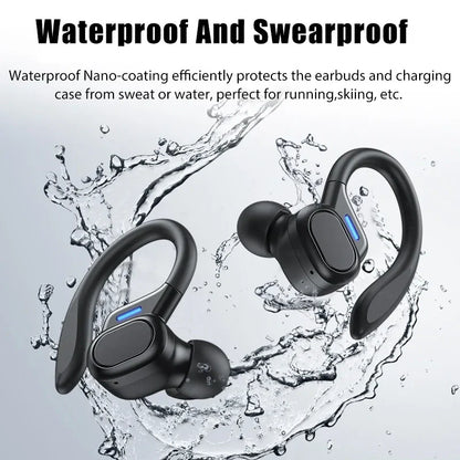 💥Hot Sale🔥Ear Hook Wireless Bluetooth Headphones with LED Display