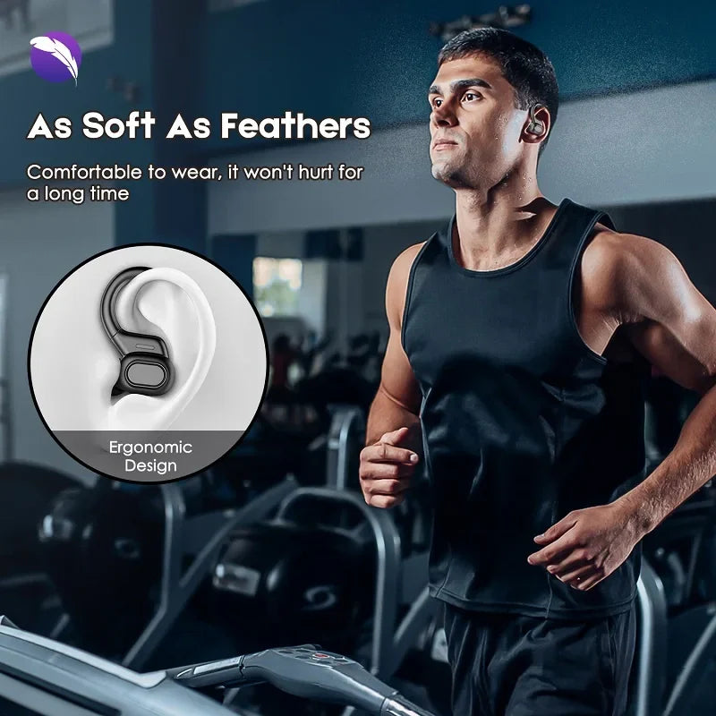 💥Hot Sale🔥Ear Hook Wireless Bluetooth Headphones with LED Display