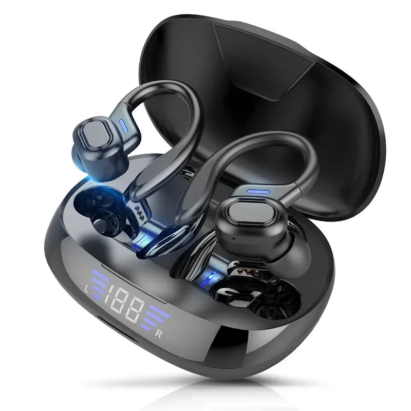 💥Hot Sale🔥Ear Hook Wireless Bluetooth Headphones with LED Display