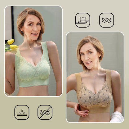 💥Buy 1 Get 1 Free🔥3D Lace Bra with Fixed Padding for Middle-Aged Women