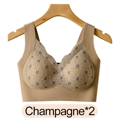 💥Buy 1 Get 1 Free🔥3D Lace Bra with Fixed Padding for Middle-Aged Women