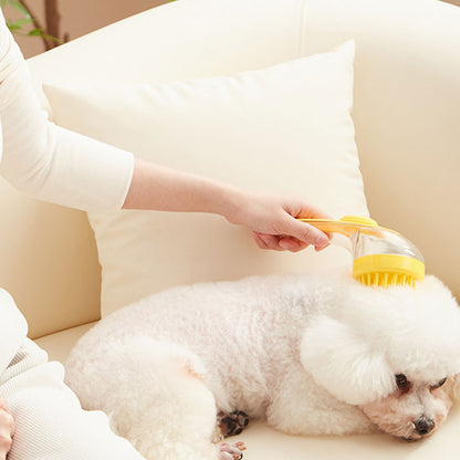 🐶Pet Bath Brush with Long Handle & Shampoo Dispenser🌿