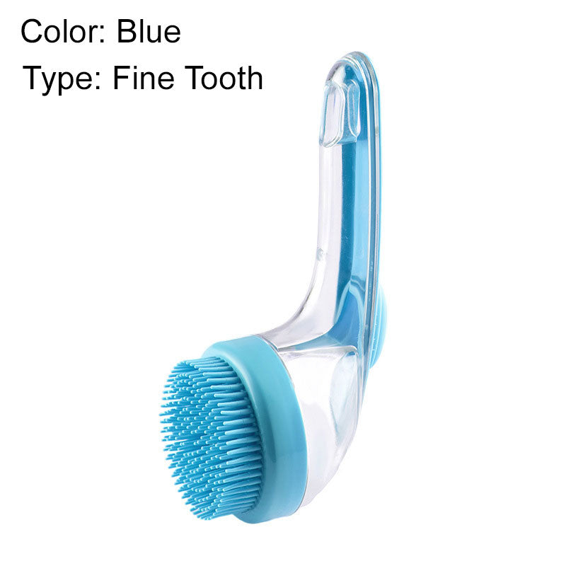 🐶Pet Bath Brush with Long Handle & Shampoo Dispenser🌿