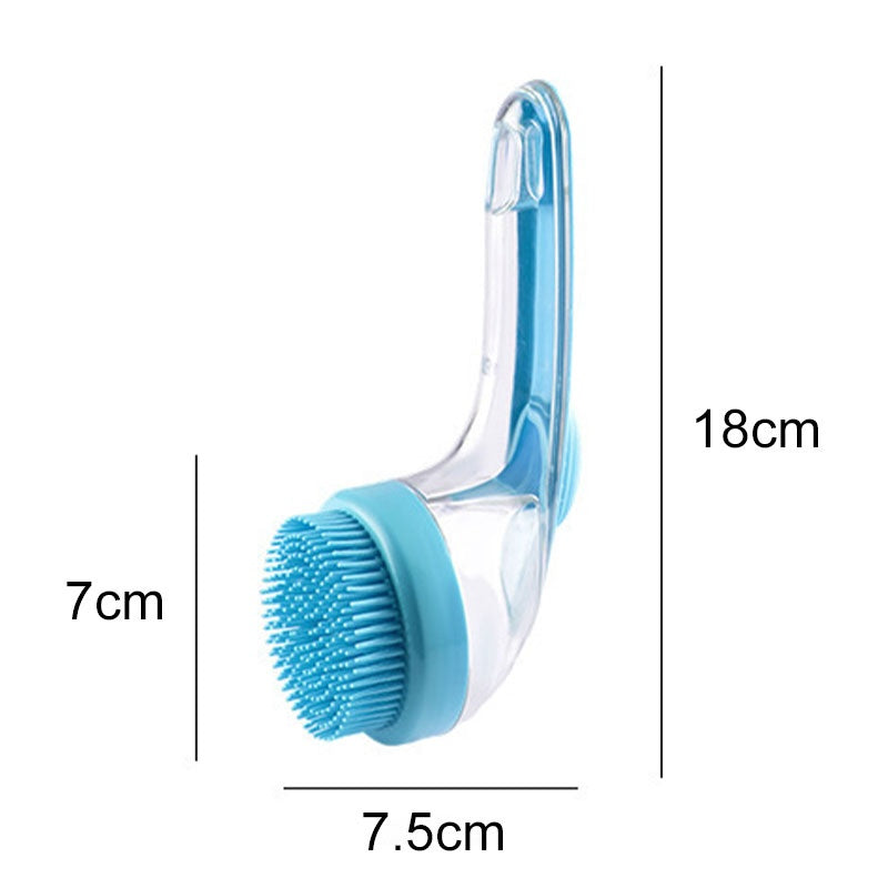 🐶Pet Bath Brush with Long Handle & Shampoo Dispenser🌿