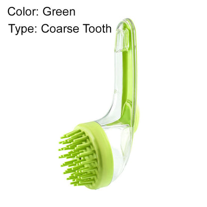 🐶Pet Bath Brush with Long Handle & Shampoo Dispenser🌿
