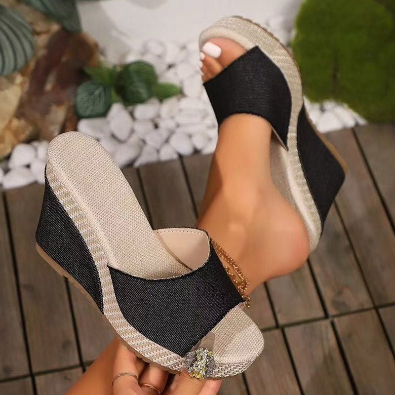 💥Hot Sale🔥Women's Floral Open Toe Slip-On Sandals
