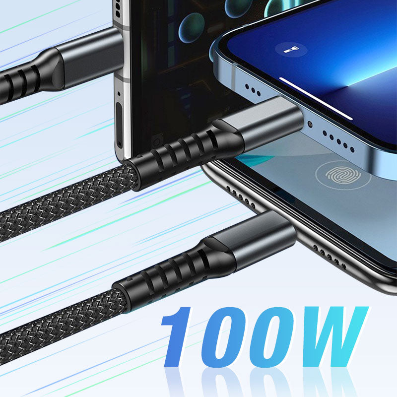 ⚡Transparent Luminous 3-in-1 Super Fast Charging Cable
