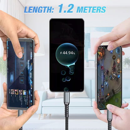 ⚡Transparent Luminous 3-in-1 Super Fast Charging Cable