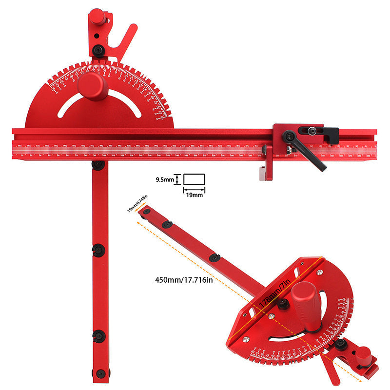 💥Precision Aluminum Miter Gauge