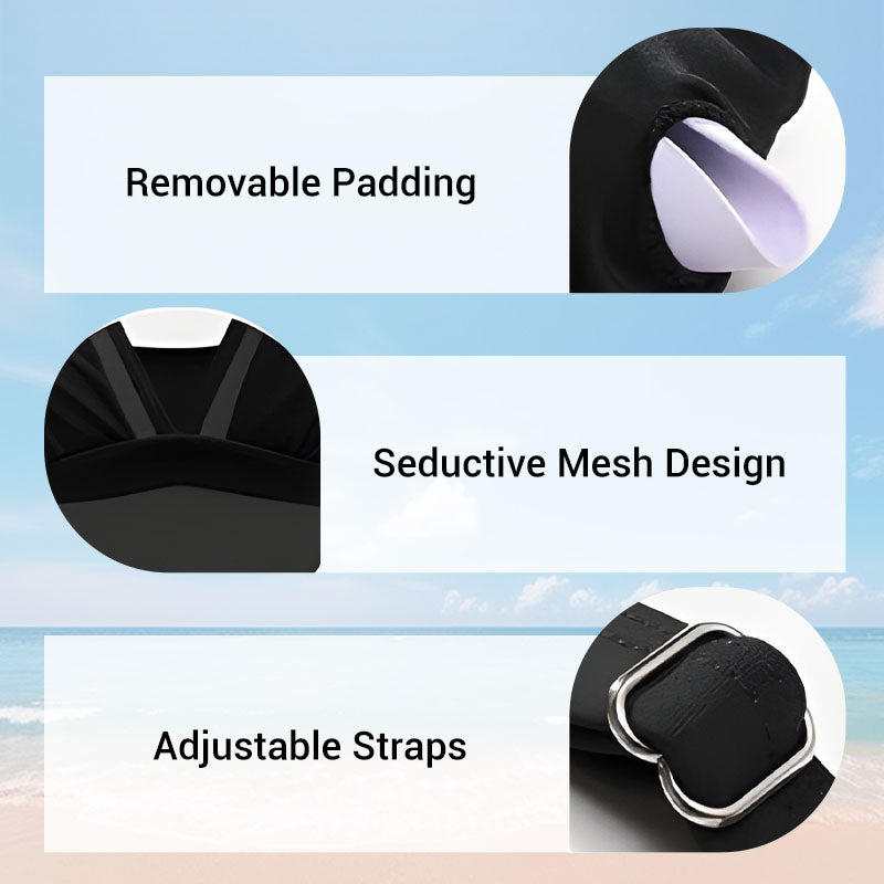 💥Last Day Special Sale 49% OFF🩱Sexy Mesh Tummy Control Swimsuit