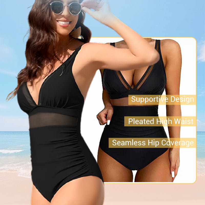 💥Last Day Special Sale 49% OFF🩱Sexy Mesh Tummy Control Swimsuit