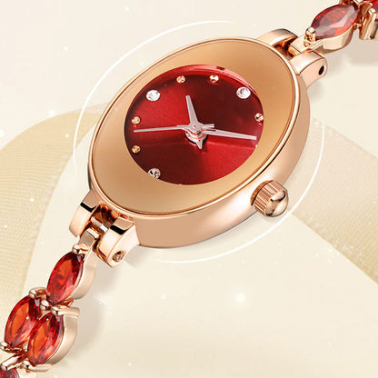 💥Hot Sale✨Womne's Colored Zircon Bracelet Watch