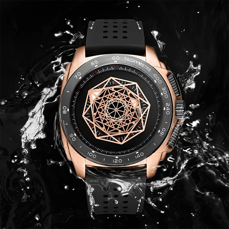 💥Men’s  Luminous Silicone Quartz Watch