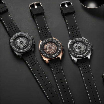 💥Men’s  Luminous Silicone Quartz Watch