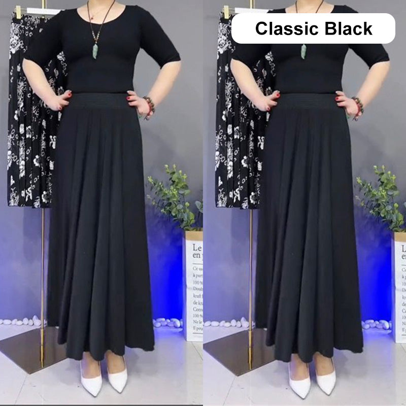 💥Limit Time 49% OFF🎉Women's Fashion High Waist Floral Pleated Long Skirt