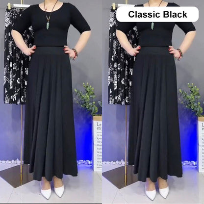 💥Limit Time 49% OFF🎉Women's Fashion High Waist Floral Pleated Long Skirt