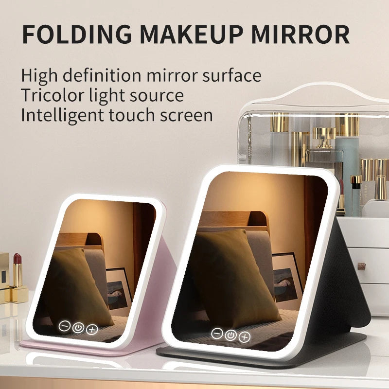 🌟LED Portable Folding Makeup Mirror