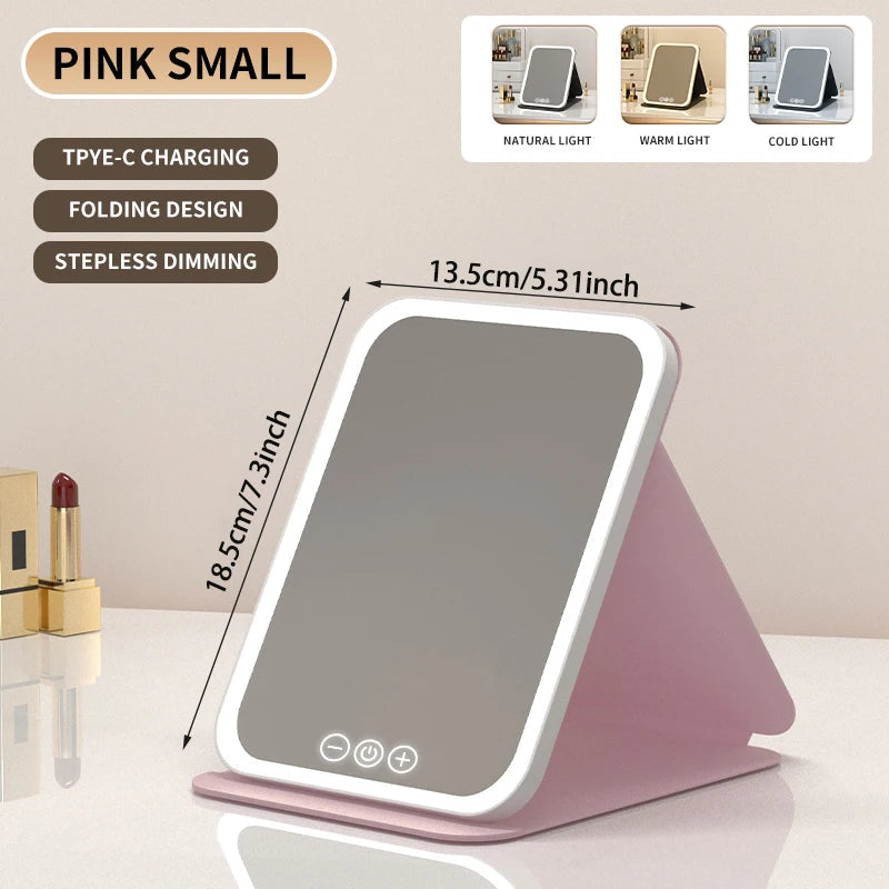🌟LED Portable Folding Makeup Mirror