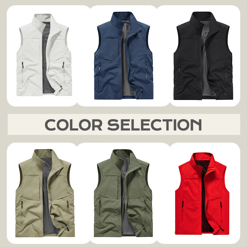 ⏳ Limited time 49% off! 💥Men's Comfortable Quick-Dry Vest with Pockets