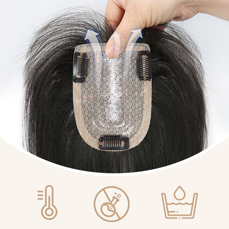 🍃Natural Clip-on Partial Bangs Hair Piece