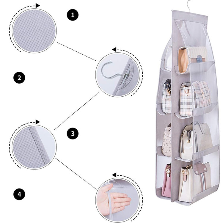 ⏳Time-limited Special⌛ Dustproof, Hanging Handbag Organizer – Foldable and Washable💧