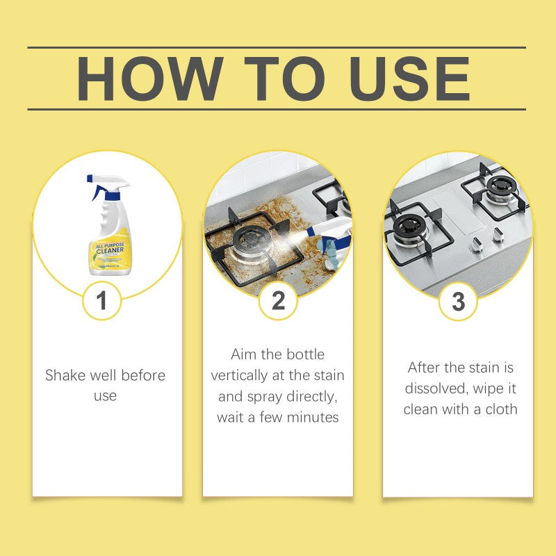 🍃All-Purpose Powerful Kitchen Cleaning Spray, Deodorizing & Refreshing