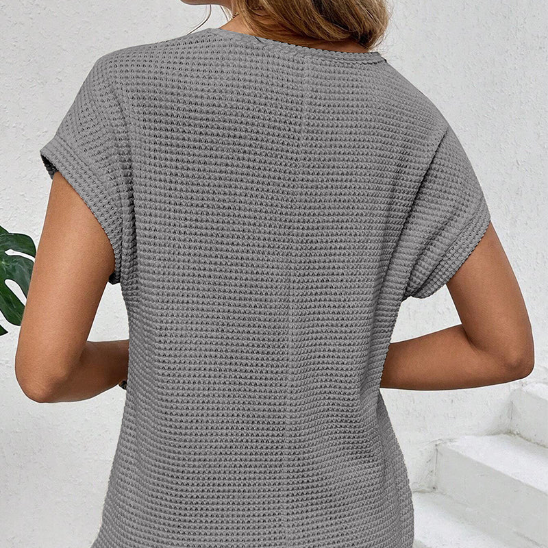 💥Hot Sales-49% OFF🍃Knitted Mesh Short Sleeve Top